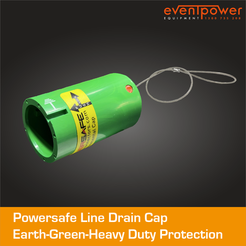 Powersafe Line Drain Green IP67 Enviromental Cap