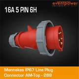Mennekes IP67 Line Plug - 16A 5 PIN