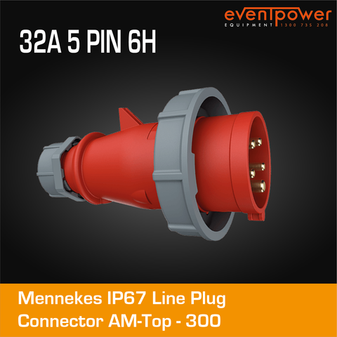 Mennekes IP67 Line Plug - 32A 5 PIN