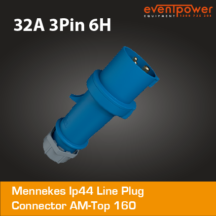 Mennekes IP44 Line Plug - 32A 3 PIN Pro Top - ME160