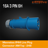 Mennekes IP44 Line Plug - 16A 3 PIN