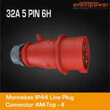 Mennekes IP44 Line Plug - 32A 5 PIN