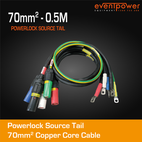 70mm2 Powerlock Source Tails - 0.5m
