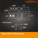 PowerSafe Panel Drain 800A Black
