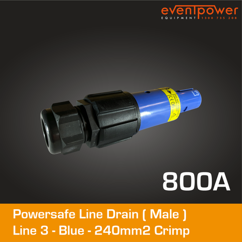 PowerSafe Line Drain 800A Blue