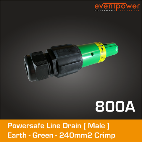 PowerSafe Line Drain 800A Green