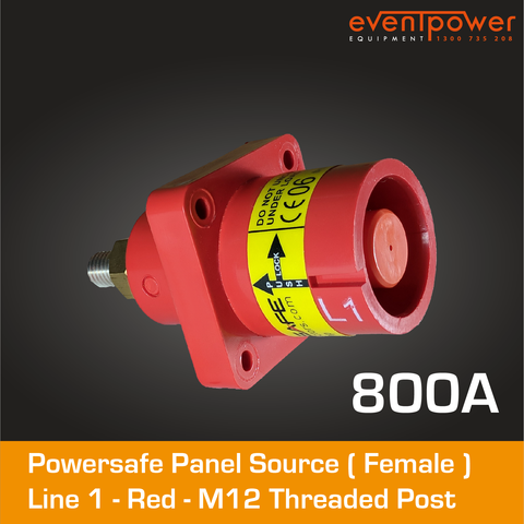 PowerSafe Panel Source 800A Red