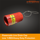 Powersafe Line Drain Red IP67 Environmental Cap