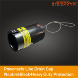 Powersafe Line Drain Black  IP67 Enviromental Cap