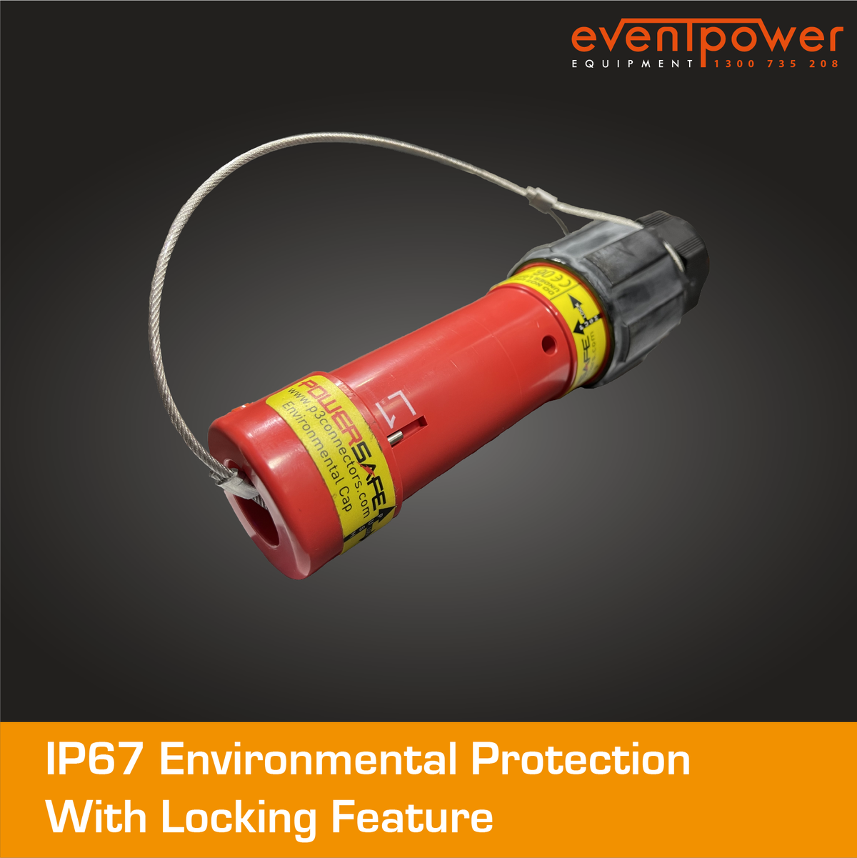 Powersafe Source POWERSAFE Line Source Red IP67 Enviromental Cap – EVENTPOWER EQUIPMENT