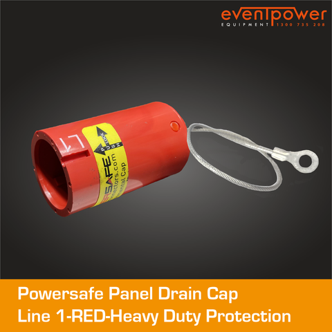 Powersafe Panel Drain Red IP67 Environmental Cap