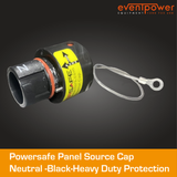 Powersafe Panel Source Black IP67 Environmental Cap