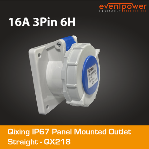 Qixing IP67 Panel outlet-16A 3 Pin QX218